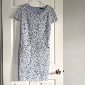 Tommy Hilfigure | Blue Lace Shift Dress Size 12